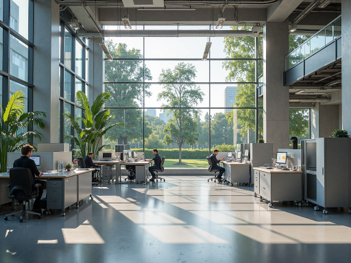 专业办公环境,团队成员正在处理汽车项目,现代化工作空间,协作区域